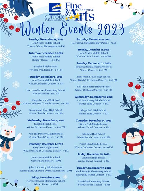 SPS Winter Events